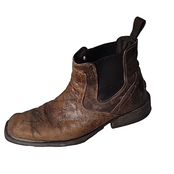 ARIAT  Mens Boots 11.5 D Midtown Rambler Square Toe Chelsea Leather‎ Western - Picture 1 of 11